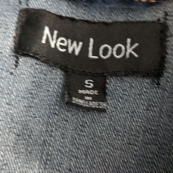 New Look Dark Wash Denim Jacket - Button-Up, Classic-Size S - Picture 5 of 5